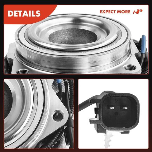 A-Premium 2 x Front Wheel Bearings and Hub Assembly Compatible with Ford F-450 Super Duty F-550 Super Duty, 2011 2012 2013 2014 2015 2016, 2WD, w/ABS 10-Lug in Saudi Arabia