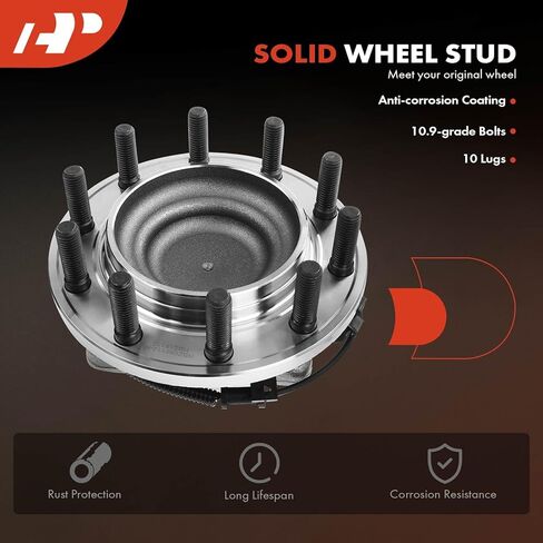 A-Premium 2 x Front Wheel Bearings and Hub Assembly Compatible with Ford F-450 Super Duty F-550 Super Duty, 2011 2012 2013 2014 2015 2016, 2WD, w/ABS 10-Lug in Saudi Arabia