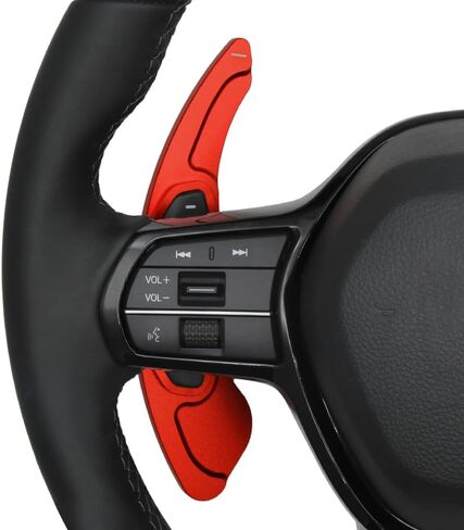 Aluminum Alloy Steering Wheel Shift Paddle Extension Cover Sticker Car Accessories for Honda 2022-2025, for Acura Integra 2023-2024 (red) in Saudi Arabia