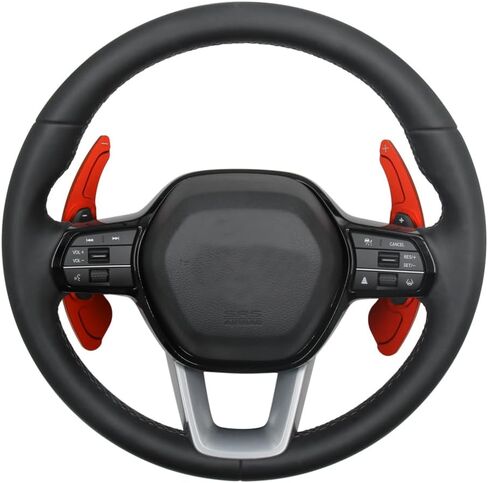 Aluminum Alloy Steering Wheel Shift Paddle Extension Cover Sticker Car Accessories for Honda 2022-2025, for Acura Integra 2023-2024 (red) in Saudi Arabia