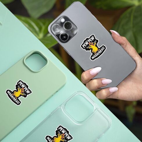 3Pcs Duck Pew Pew Madafakas Sticker Funny Ducks Lover Gift for Offensive Joke Pew Pew Madafakas Stickers Sarcastic Gamers Chicken Gun Humor Decal for Laptop Bottle Notebook Toolbox Hard Hat 3" in Saudi Arabia