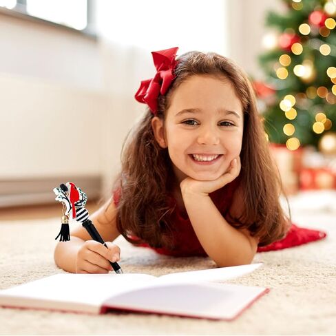 16 مجموعة من أقلام عيد الميلاد الكاردينال القابلة للخرز، مجموعة أقلام متنوعة من الخرز، مجموعة صنع قلم حبر جاف مع خرز، 16 شرابة، 16 مشبك جراد البحر، 16 قطعة علوية من القلم هدايا لمكتب مدرسة الطلاب in Saudi Arabia
