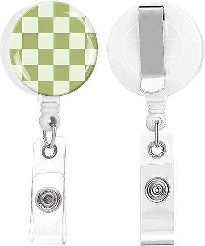 2 Pack Badge Reels Holder Retractable with ID Clip for Nurse Name Tag Card Nursing for Doctor Teacher Student Employee Office Medical Work (Blue Flower) in Saudi Arabia