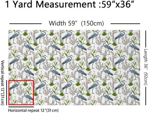 Flamingo Fabric by The Yard, Leaves Upholstery Fabric, Wild Animals Botanical Decorative Fabric, Spring Floral Indoor Outdoor Fabric, Retro Natural DIY Art Waterproof Fabric, Blue Green, 1 Yard in Saudi Arabia