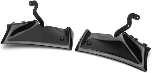 Motorcycle Fairing Front Spoiler Winglet Aerodynamic Kit Fits for Yamaha MT10 MT 10 mt10 MT-10 SP 2024 2023 2022 Front Wing Deflector Cover Fender Beak Nose Frontal Spoiler (Black) in Saudi Arabia