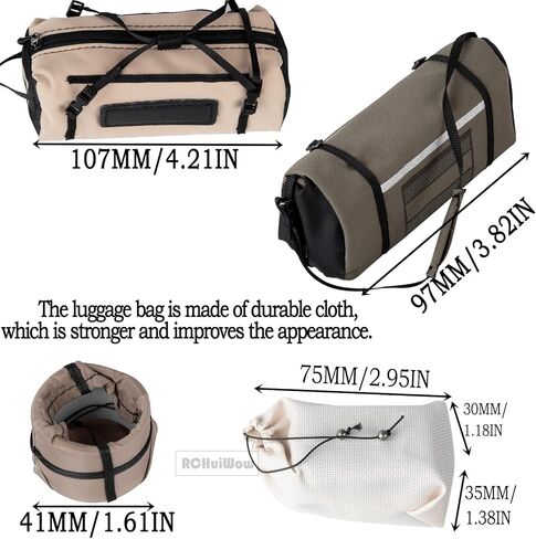 RC Crawler Simulation Decoration Upgrades Part for SCX10 TRX4 TRX6 Red cat,Shovel,Storage Bag,Antennas,Pot Bag,Monkey Pole,Oil Drum Set,Large outsourcing,ARB Bag,Suitcase,Tent,Red in Saudi Arabia