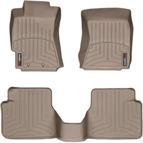 بطانات أرضية مخصصة من Weathertech لسيارة Subaru Forester - الصف الأول والثاني (441881-441662)، أسود in Kuwait