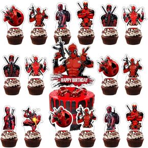 25 قطعة من زينة كعكة حمام السباحة مع 24 قطعة من أغطية الكب كيك، قطعة واحدة من أعلى الكعك لمستلزمات حفلات أعياد الميلاد للأطفال in Kuwait