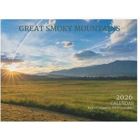 2026 Great Smoky Mountains National Park Calendar 12 Month Wall Calendar 12"x18" Opened Size in Saudi Arabia