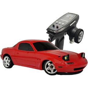 سيارة الانجراف Skymaker LD1804 RC بمقياس 1/18 مازدا مياتا MX-5 سيارة الانجراف الحمراء بجهاز التحكم عن بعد مع سيارة جيروسكوبية حمراء هوبي RC للبالغين 2.4 جيجا هرتز RWD الانجراف in Kuwait