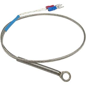 2pcs FTARR01 K E Type 0.5m Metal screening Cable 5mm 6mm 8mm 10mm 14mm Diameter Hole Ring Head thermocouple Temperature Sensor(J 5mm Hole) in Saudi Arabia