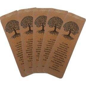 Red Cardinal Bookmarks with Sympathy Poem - Funeral Favors for Guests - Bulk Set of 20 - Hand Out at Celebration of Life, Memorial in Kuwait