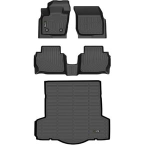 HAFIDI® Floor Mats & Cargo Liner Set Fit For 2023 2024 2025 Honda CRV Hybrid & 2023 2024 2025 Honda CRV All Weather Protection TPE Anti-Slip Automotive Full Set Floor Liners Custom Accessories - Black in Kuwait