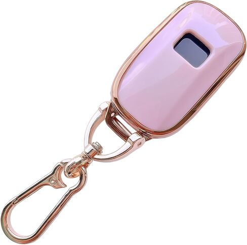 Pink Soft TPU Key Fob Cover Case Protector for Honda, Keychain, Accessories for Civic Accord HR-V Pilot CR-V 5 Buttons Smart Remote key (For Honda B) in Saudi Arabia