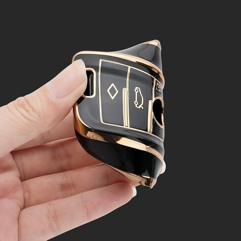 لسلسلة مفاتيح BMW Key Fob Cover مناسبة لـ 2 5 6 7 Series X1 X2 X3 X5 X6 حافظة مفتاح ذكي (أبيض عاجي) in Kuwait