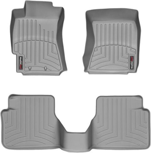 بطانات أرضية مخصصة من Weathertech لسيارة Subaru Forester - الصف الأول والثاني (441881-441662)، أسود in Kuwait