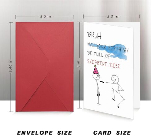 Funny Birthday Cards for Brother, Humorous Birthday Card for Women, Men, Sister, Brother, Mom & Dad, Funny Bday Gift Decor for Bestie, Husband, Wife, Boyfriend & Girlfriend in Saudi Arabia