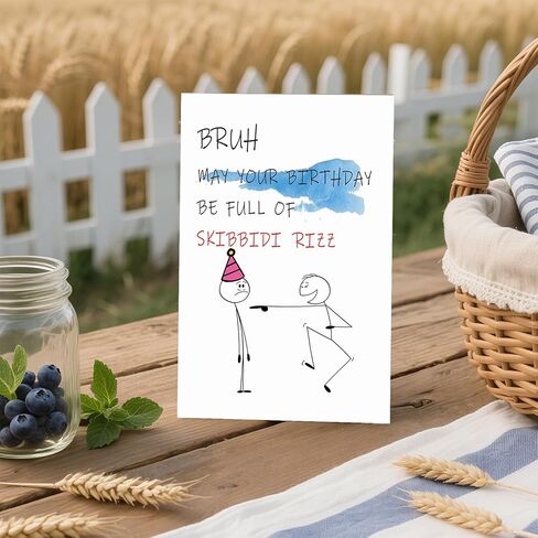 Funny Birthday Cards for Brother, Humorous Birthday Card for Women, Men, Sister, Brother, Mom & Dad, Funny Bday Gift Decor for Bestie, Husband, Wife, Boyfriend & Girlfriend in Saudi Arabia