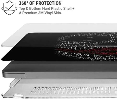 حافظة Skinit + غلاف متوافق مع جهاز MacBook Pro 16in (2021) - مرخص رسميًا من Warner Bros Joker - تصميم ضع ابتسامة على هذا الوجه in Saudi Arabia
