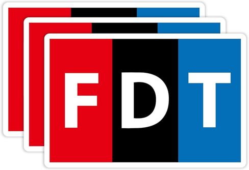 ملصق سيارة FDT - 3 عبوات من ملصقات الفينيل العاكسة المضادة لترامب مقاس 4 × 6 بوصات، ملصقات مقاومة للماء لنافذة الكمبيوتر المحمول ومصد السيارة in Saudi Arabia