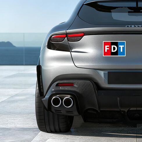 ملصق سيارة FDT - 3 عبوات من ملصقات الفينيل العاكسة المضادة لترامب مقاس 4 × 6 بوصات، ملصقات مقاومة للماء لنافذة الكمبيوتر المحمول ومصد السيارة in Saudi Arabia