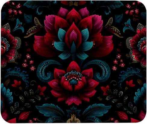لوحة ماوس Vintage Fleur De Lis Flower (2)، قاعدة مطاطية بتصميم شخصي لديكور المكتب لأجهزة الكمبيوتر المحمول وأجهزة الكمبيوتر in Kuwait