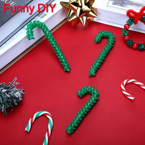 1500 Pieces Christmas Tri Beads Green Plastic Transparent Tri Beads Christmas Tree Decoration for DIY Craft, 10 mm in Saudi Arabia