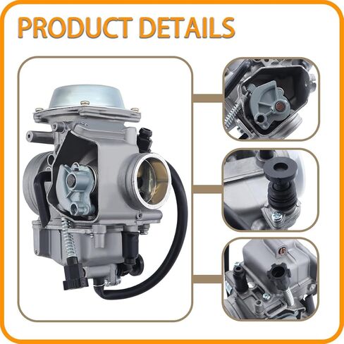 TRX350 المكربن ​​Carb Kit لـ Rancher 350 TRX350 فورمان 400 450 ATV 4 ويلر رباعية مع خنق كابل خنق فلتر زيت الهواء in Saudi Arabia