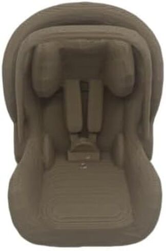 Mini Dollhouse Baby Car Seat – 1:12 Scale | Realistic Infant Carrier for Miniature Scenes (Realistic - Matte Pink) in Saudi Arabia