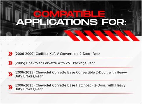 R1 Concepts Rear Brake Rotors For 2006-2009 Cadillac XLR, 2005-2013 Chevrolet Corvette| Blank Disc Brake Rotors| Brakes and Rotors Brakes and Rotors in Saudi Arabia
