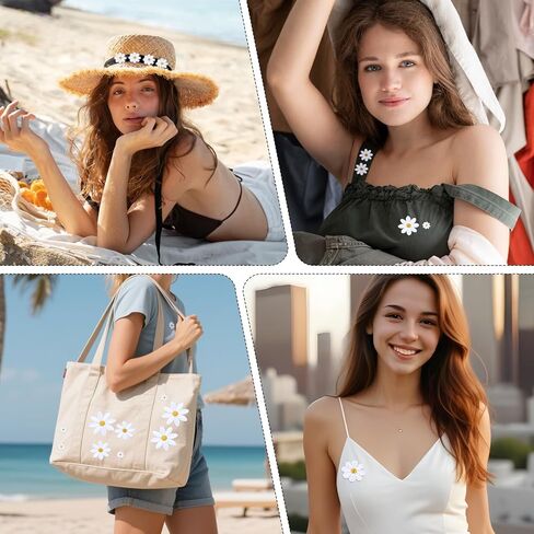 36 جهاز كمبيوتر شخصى 3 أحجام زهرة الأقحوان الحديد على الرقع، بقع النسيج الأبيض للملابس، لطيف التطريز زين التصحيح الأزهار خياطة على التصحيح للفتيات الملابس القبعات القمصان أكياس السترات الجينز حقيبة الظهر in Kuwait