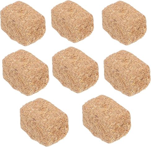 8pcs Mini Hay Bales 1.18 inch Miniature Hay Bales for Decoration Fake Haystack for Dollhouse Farm Garden Decoration, DIY Autumn Craft, 1.18x0.78x0.78 Inch in Saudi Arabia