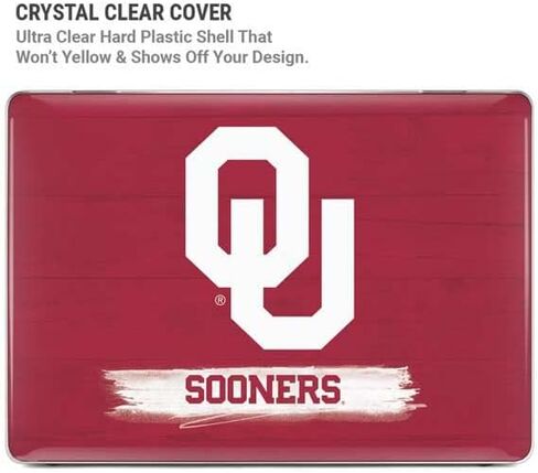 Skinit Case + Skin Compatible with MacBook Pro 14in (2021) - Officially Licensed Oklahoma Sooners Design in Saudi Arabia