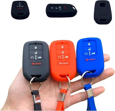 Silicone Key Fob Cover for Honda Accord Civic CR-V CRV Pilot Passport Insight EX EX-L Touring | Car Accessory | Key Protection Case in Saudi Arabia