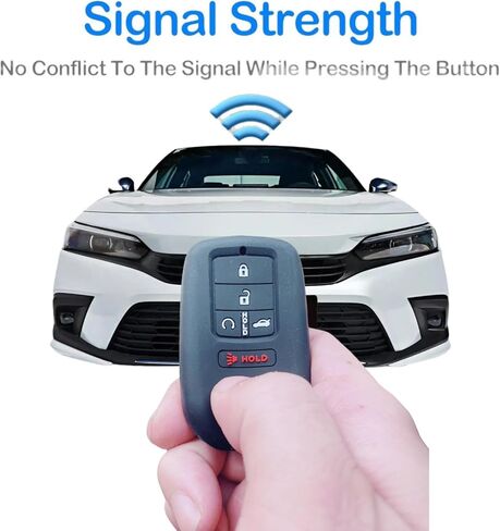 Silicone Key Fob Cover for Honda Accord Civic CR-V CRV Pilot Passport Insight EX EX-L Touring | Car Accessory | Key Protection Case in Saudi Arabia