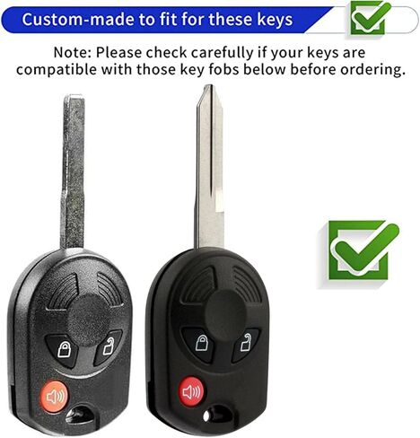 مفتاح أنظمة الدخول بدون مفتاح لغطاء غطاء Ford Key Fob مع سلسلة مفاتيح مناسبة لمفتاح Ford Transit Mustang Fusion Lincoln Mercury الذكي (4 أزرار ذهبي وردي) in Kuwait
