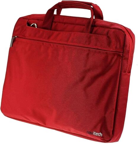 Navitech Red Sleek Water Resistant Travel Bag - Compatible with Dell Latitude 5289 2-in-1 12.5" Convertible Touch Screen Laptop in Saudi Arabia