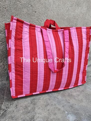 Quilted Bag for Women | Large Beach Tote Bag | Shoulder Handbag | Large Shopping Bag | Gift for Her in Saudi Arabia