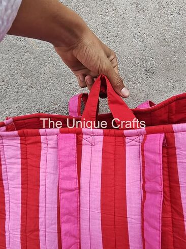 Quilted Bag for Women | Large Beach Tote Bag | Shoulder Handbag | Large Shopping Bag | Gift for Her in Saudi Arabia