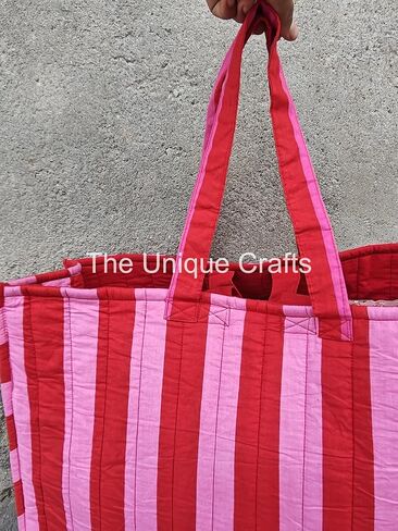 Quilted Bag for Women | Large Beach Tote Bag | Shoulder Handbag | Large Shopping Bag | Gift for Her in Saudi Arabia
