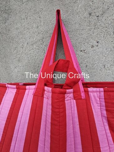 Quilted Bag for Women | Large Beach Tote Bag | Shoulder Handbag | Large Shopping Bag | Gift for Her in Saudi Arabia