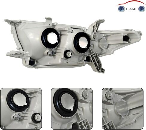 Halogen Headlight Fit For 2014 2015 2016 Highlander Headlamp Assembly Replacement (Left Driver) LH 81150-0E180 HD15A01L in Saudi Arabia