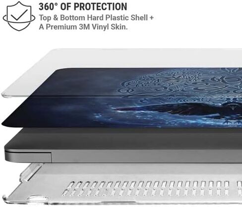 حافظة Skinit + غلاف متوافق مع جهاز MacBook Pro مقاس 14 بوصة (2021) - تصميم Tate and Co. Celtic Raven in Saudi Arabia