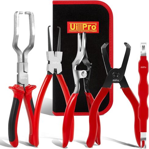 6PcS Electrical Connector Tool Kit-Pliers, Separator, Remover, Clamp Clip, Disconnect Tool for Hose, Fuel Line, Spark Plug Wire in Saudi Arabia