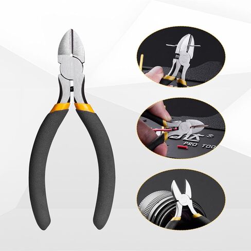 5 Inch Precision Diagonal Cutting Pliers, Wire Cutters Diagonal Side Cutters, Small Wire Flush Cutters Spring Loaded Wire Snips for Jewelry Making Cutting Plastic Cable Ties in Saudi Arabia