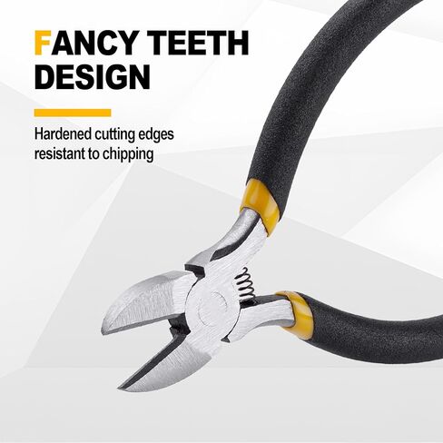 5 Inch Precision Diagonal Cutting Pliers, Wire Cutters Diagonal Side Cutters, Small Wire Flush Cutters Spring Loaded Wire Snips for Jewelry Making Cutting Plastic Cable Ties in Saudi Arabia