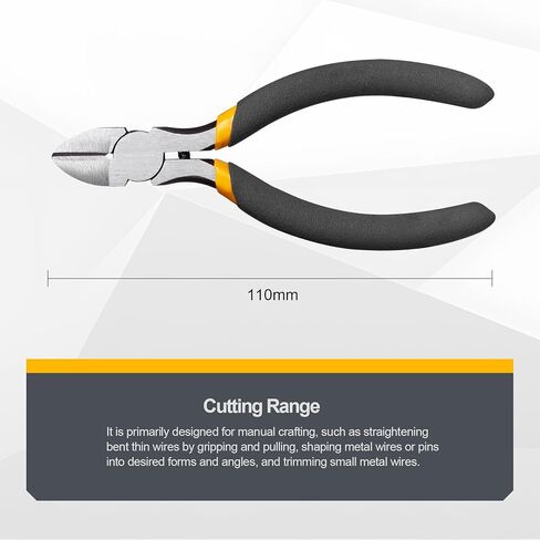 5 Inch Precision Diagonal Cutting Pliers, Wire Cutters Diagonal Side Cutters, Small Wire Flush Cutters Spring Loaded Wire Snips for Jewelry Making Cutting Plastic Cable Ties in Saudi Arabia