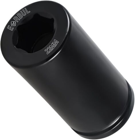 17mm Harmonic Balancer Socket 1/2" Drive Metric 6 Point Impact Socket Heavy-Duty Deep Well 17mm Crank Bolt Socket Crank Bolt Removal Tool Compatible with Honda Kia Engines in Saudi Arabia