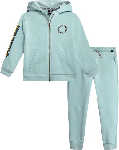 Volcom Baby Boys' Tracksuits - 2 Piece Soft Fleece Full Zip Up Hoodie and Jogger Pants Set for Toddler Boys (12M-7) in Kuwait