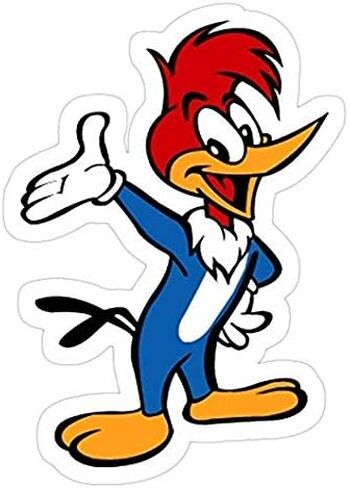 decals Woody, Classic Cartoon Sticker - Auto, Wall, Laptop, Cell, Truck Sticker for Vehicles, Brown in Saudi Arabia